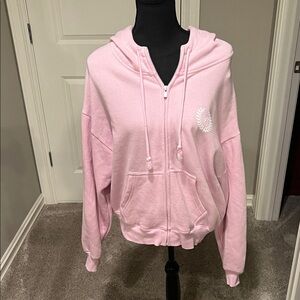 PINK Victoria's Secret Soft Pink Zip-Up Hoodie